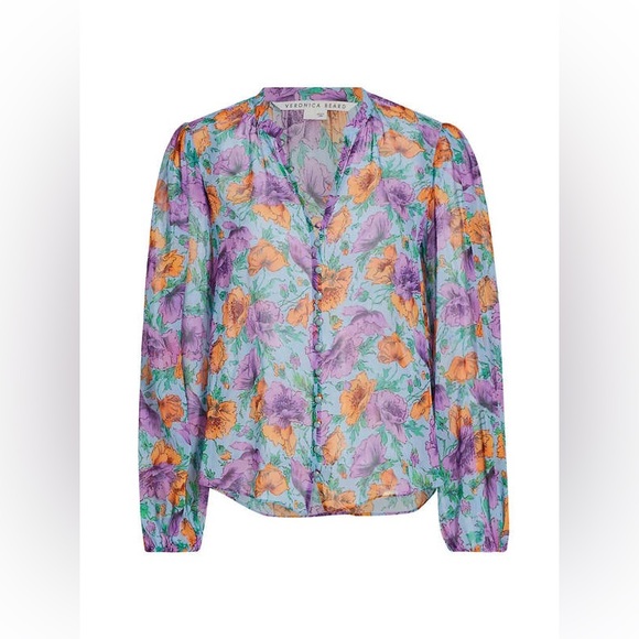 NEW Veronica Beard
Syden Floral Silk Top MSRP $448 - Picture 6 of 8